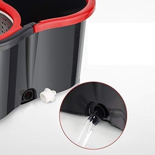 Set Mop Rotativ, Cuva din Inox, 5 Rezerve
