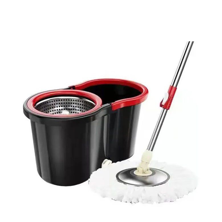 Set Mop Rotativ, Cuva din Inox, 5 Rezerve