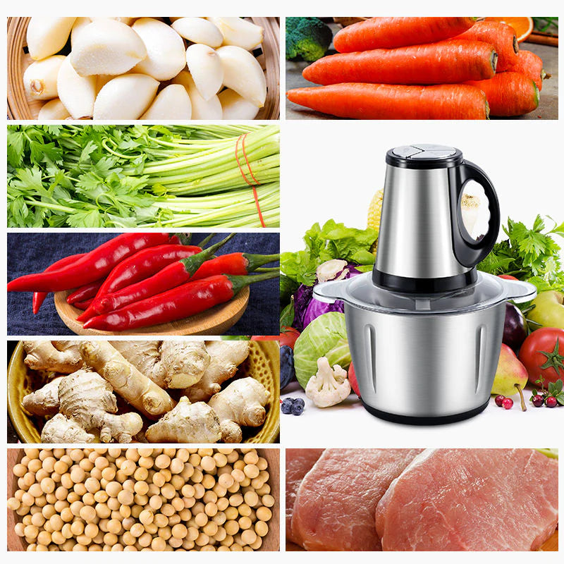 Tocator Electric, Bol Din Inox,4 Lame, Capacitate 3L, 1000W