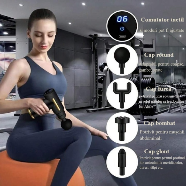 Aparat Pentru Masaj Profesional Tip Pistol