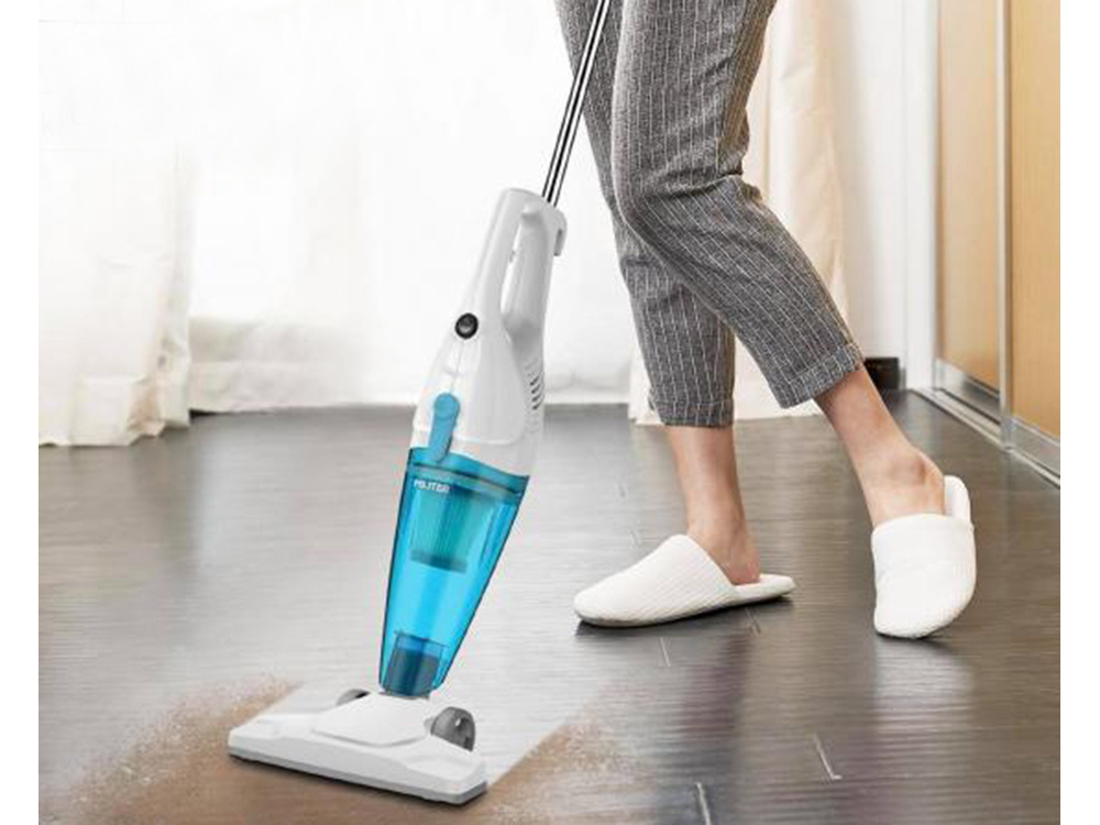 Aspirator Portabil 2în1 cu Filtru HEPA – 600W, Alb/Albastru